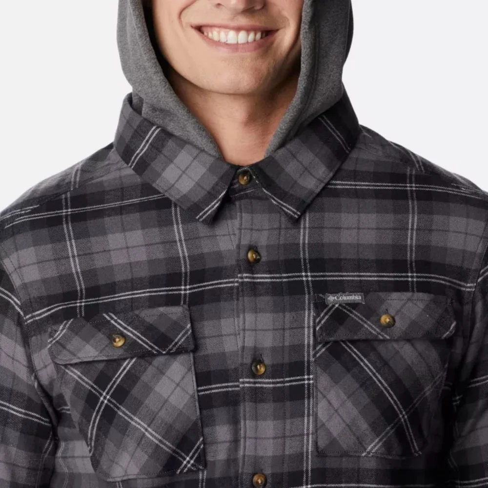 NWT Columbia Men's 'Flare Gun' Stretch Flannel Hoodie, Shacket